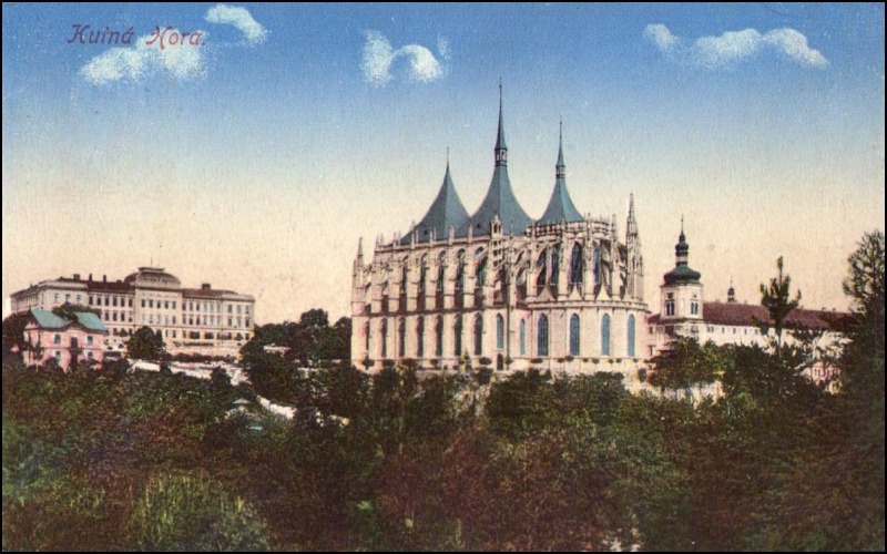 Kutná Hora 1915 chrám sv. Barbory